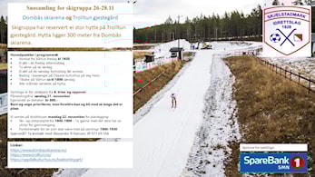 Skisamling Dombås 26-28. november